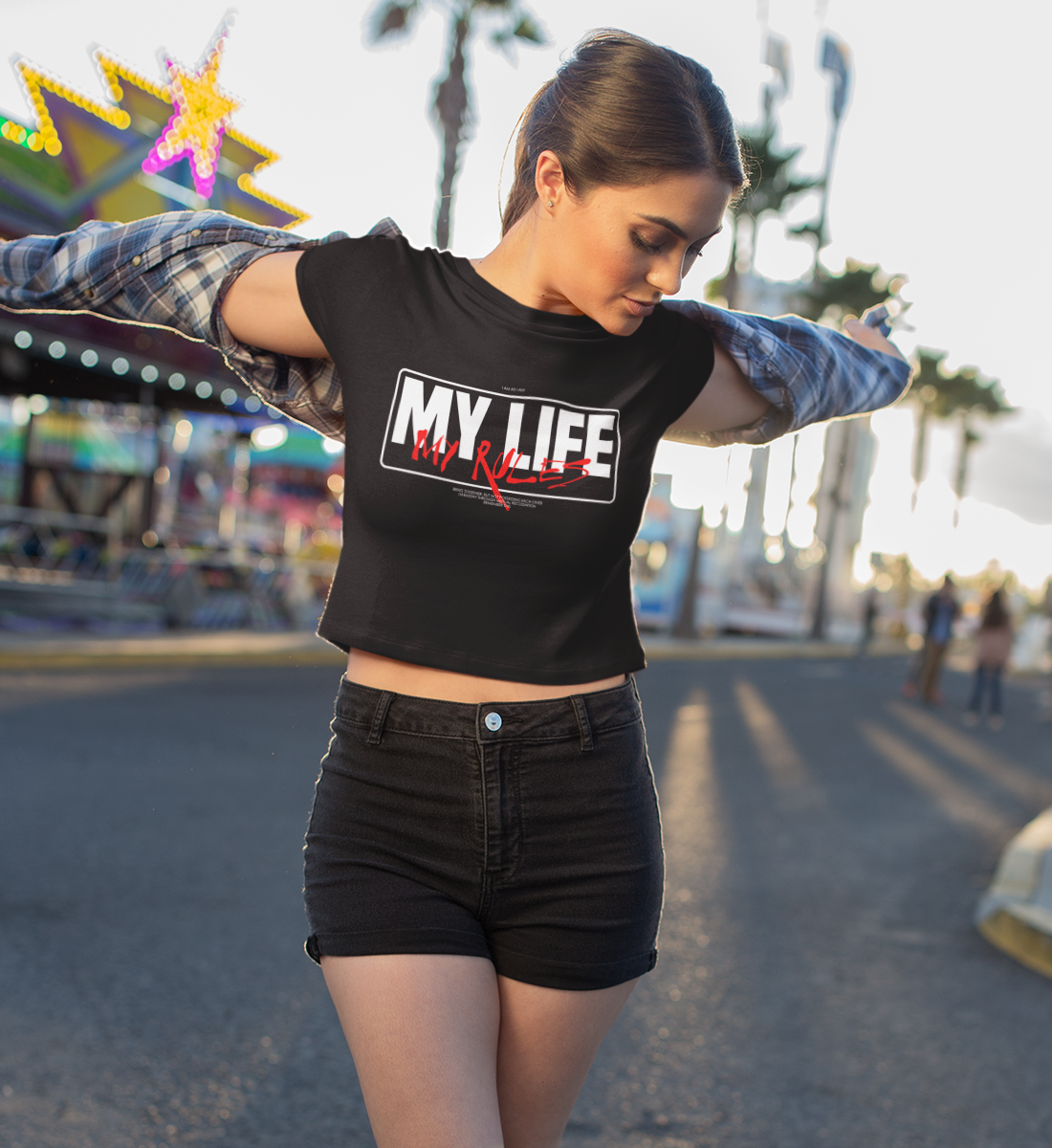 MY LIFE - MY RULES  - Damen T-Shirt