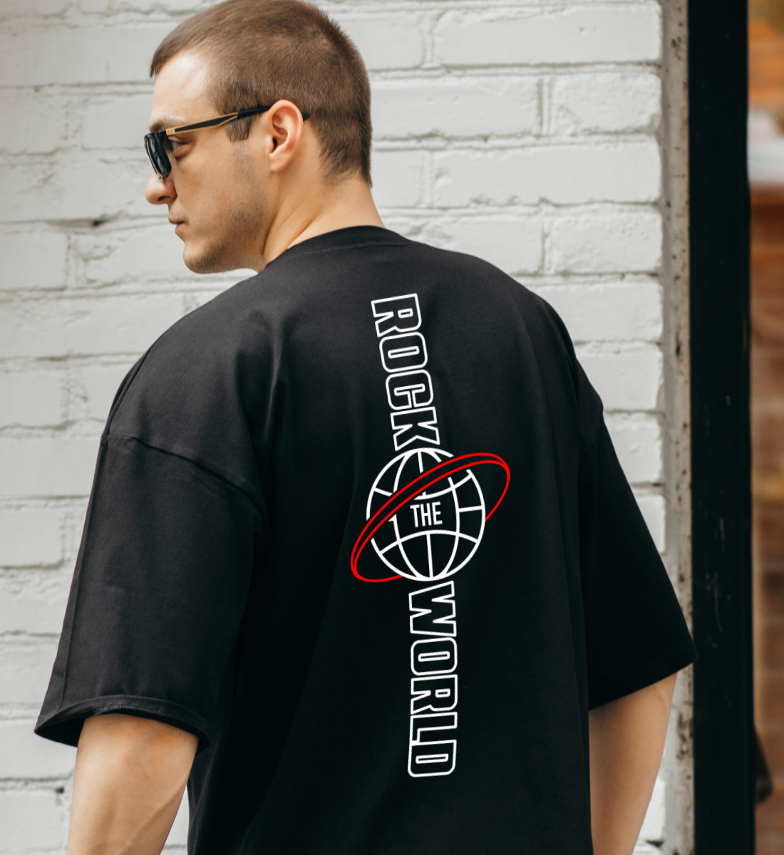 ROCK THE WORLD  - Organic Oversized Shirt